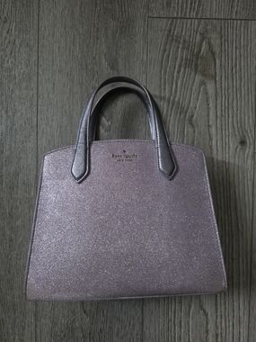 Kate Spade Purple/Lilac Glitter Top-Handle Tote